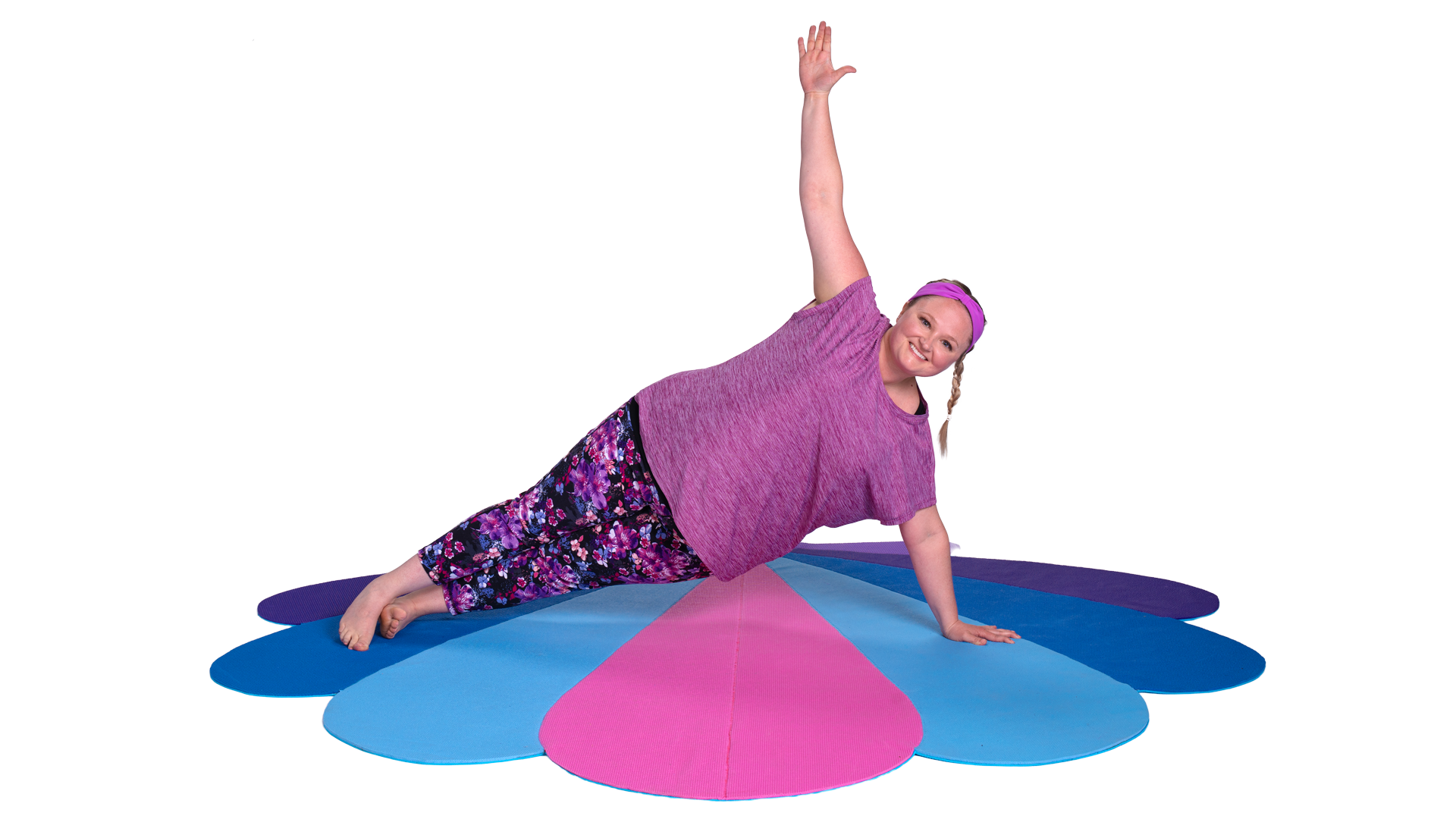 Actrice Josee qui fait du yoga